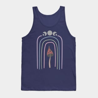 Rainbow Moon Mushroom Tank Top